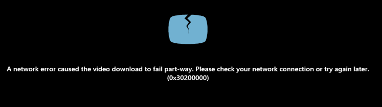 MeidaServicePalyer 出现 0x30200000 错误 player-error1