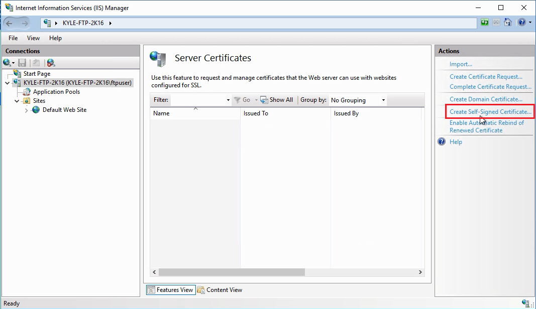 create-self-signed-certificates